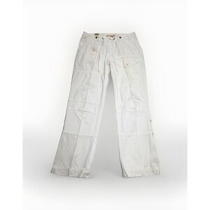 Polo Ralph Lauren Pants Men 36x32 Cargo‎ Pants Paratrooper #381 Bleecker White